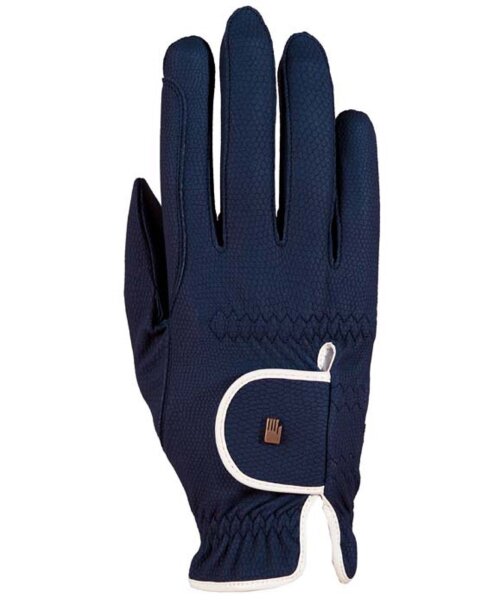 Roeckl Damen Reithandschuhe Lona Farbe marine/weiß...