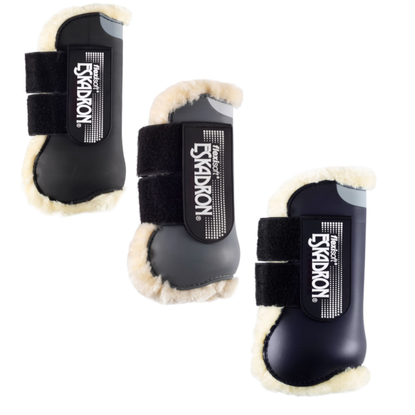 Eskadron Flexisoft Gamaschen FAUXFUR vorne Warmblut