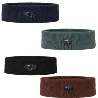 Covalliero Strick Stirnband mit Emblem versch. Farben H/W...