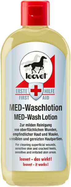 Leovet Erste Hilfe MED-Waschlotion 250 ml Reinigung von oberflächlichen Wunden