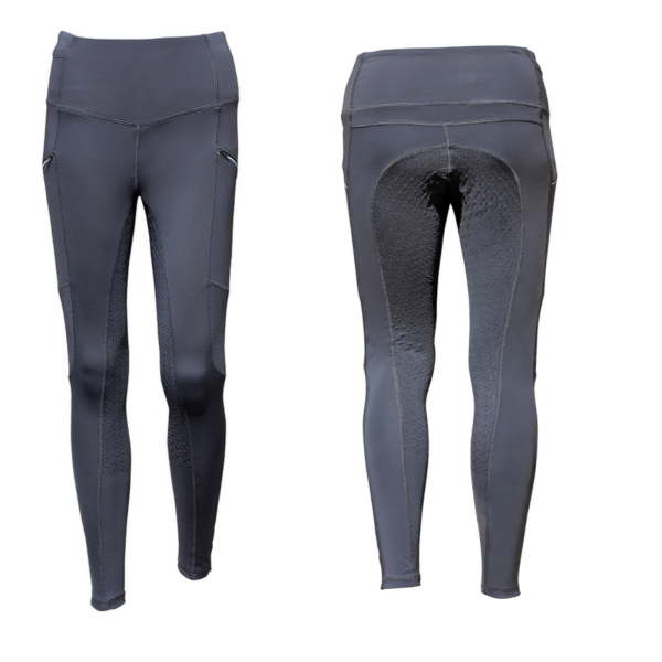 Euroriding Reitleggings Mira Vollbesatz Kinder-Jugend  Reithose black