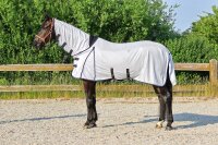 Aktion: Euroriding Fliegendecke mit Bauchlatz silber Halsteil fest