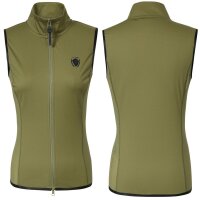 Covalliero Weste olive seitlicher Mesh-Einsatz...