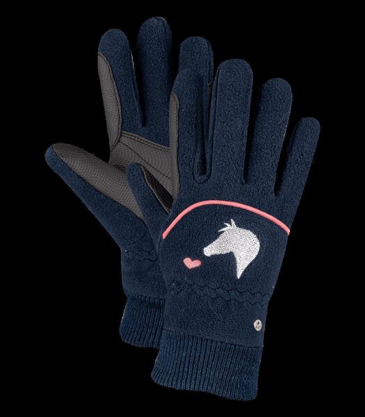 Waldhausen ELT Fleece Reithandschuh Lucky Giselle nachtblau Kids