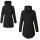 Covalliero Parka Damen black wasserabweisend Teddyfleece-Innenfutter HW 2024