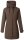 Covalliero Parka Damen coffee wasserabweisend Teddyfleece-Innenfutter HW 2024