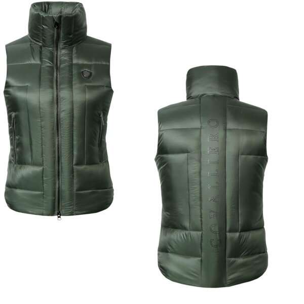 Covalliero Damen Steppweste opal green wasserabweisend Weste HW 2024