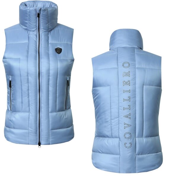 Covalliero Damen Steppweste winter sky wasserabweisend Weste HW 2024