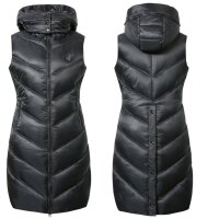Covalliero Damen Langweste black wasserabweisend Weste HW...