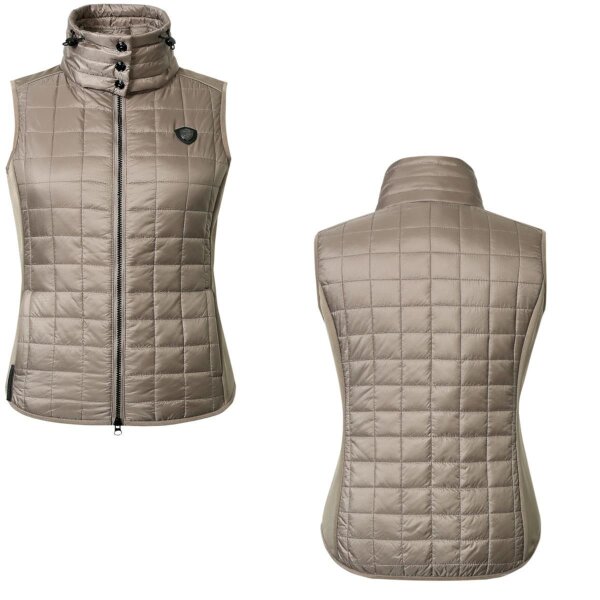 Covalliero Damen Combiweste taupe Hybrid Weste HW 2024