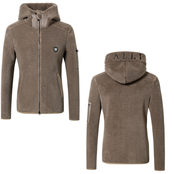 Covalliero Hoody Jacke taupeTeddyfleece HW 2024