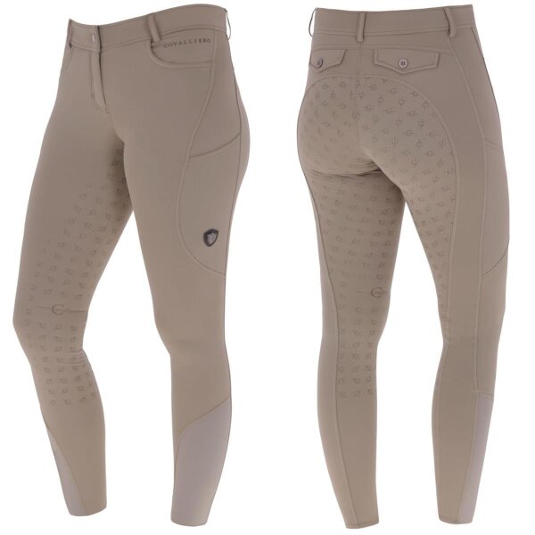 Covalliero Damen Reithose Vollbesatz mit Covalliero-Grip taupe HW 2024