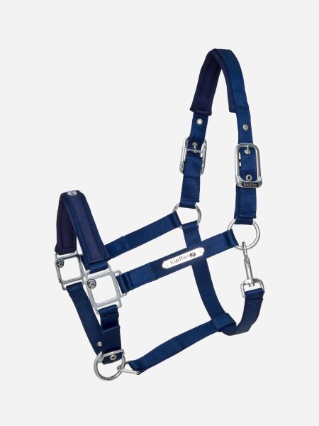 Kieffer Stallhalfter Satin Shine double Pin marine Halfter