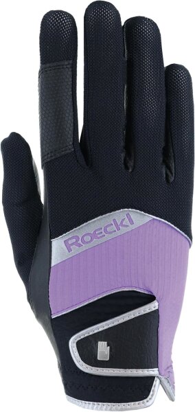 Roeckl Millero Reithandschuhe Handschuhe black/lilac macaron