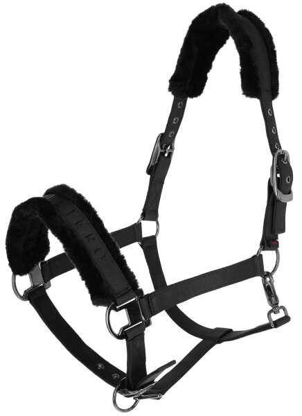 Covalliero Halfter Dornschnalle black mit Webpolster HW 2024