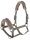 Covalliero Halfter Dornschnalle taupe mit Webpolster HW 2024