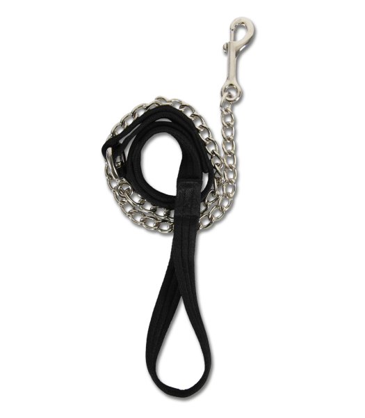 Waldhausen Führkette Soft mit Karabinerhaken weiches Gurtband black