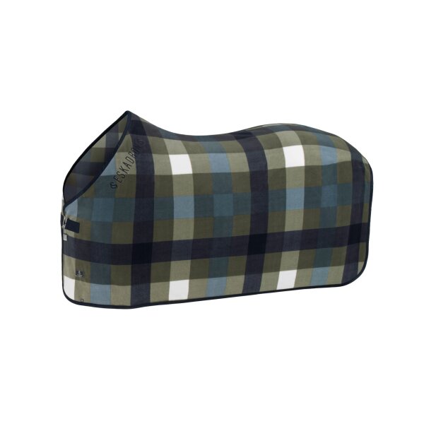 Eskadron Abschwitzdecke Fleece check dusty olive-white-navy Classic Sports  2025