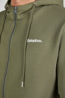 Eskadron Zip Hood Male Herren Hoddy Sweatjacke dusty olive Classic Sports 2025