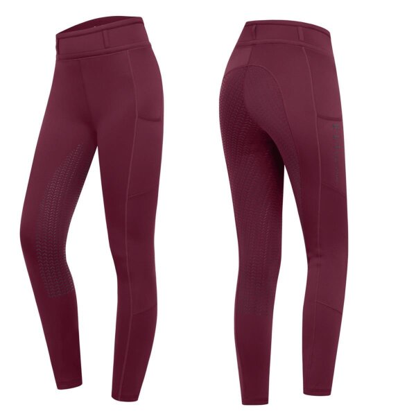 Waldhausen ELT  Reitleggings Ella Glam velvet red Kinder-Jugend Reitleggings