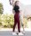 Waldhausen ELT  Reitleggings Ella Glam velvet red Kinder-Jugend Reitleggings