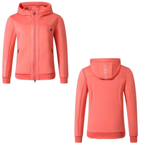 Covalliero sportliche Damen Hoody Jacke coral Sweatjacke FS 2025