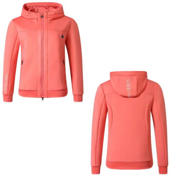 Covalliero sportliche Damen Hoody Jacke coral Sweatjacke FS 2025