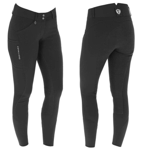 Covalliero Damen Reithose Premium LS black Vollbesatz FS 2025