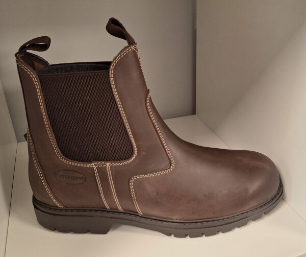 Euroriding Konik Jodhpur Stiefeletten mit Stahlkappe braun
