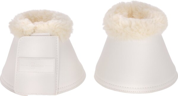 Covalliero Hufglocken Pelisa weiß Sprungglocken Kunstleder