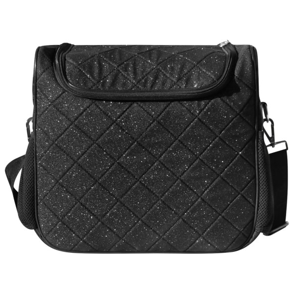 Euroriding Putztasche Exclusive Glitzeroptik schwarz Tasche