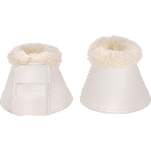 Covalliero Hufglocken Pelisa Kunstleder u. Kunstfell white Pony (S) Springglocke