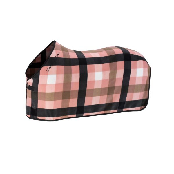 Eskadron Abschwitzdecke Fleece Check soft rouge-white-black-taupe Platinum 2025
