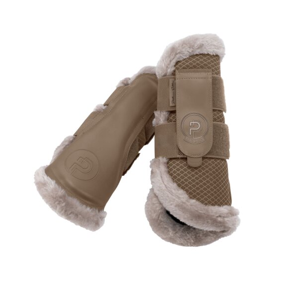 Eskadron Mesh FauxFur Gamaschen smoky taupe Platinum 2025