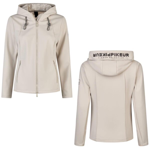 Pikeur Selection Damen Fleece - Softshell Jacke pale grey HW 2025