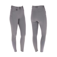 Covalliero Damen Reithose Ganbesatz mit Grip steel grey...
