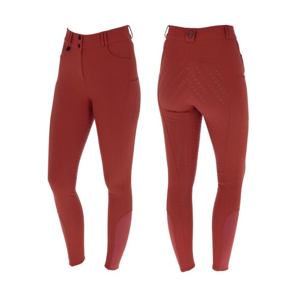 Covalliero Winter Damen Reithose Ganzbesatz mit Grip rust HW 2025