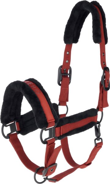 Covalliero Halfter Dornschnalle mit Webpolster rust HW 2025