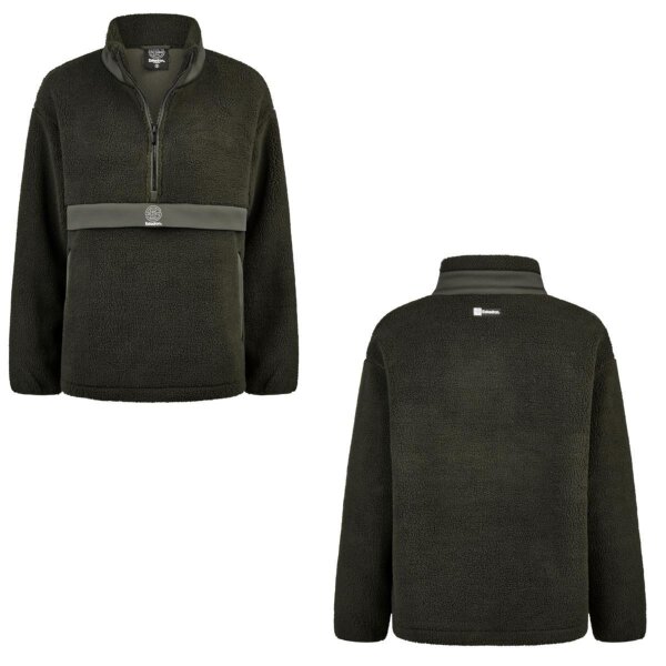 Eskadron Damen Half-Zip Teddy Sweater Sweat Shirt deep green Dynamic H/W 2025