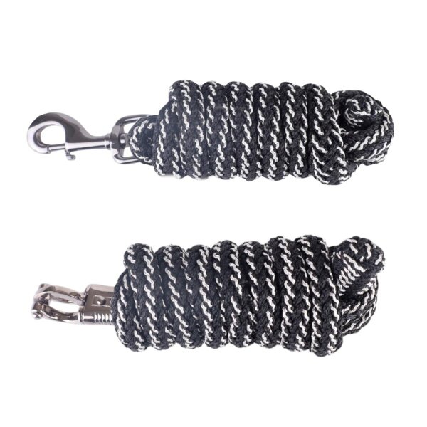 USG Führstrick ONYX Glitzer schwarz-silber Anbindestrick