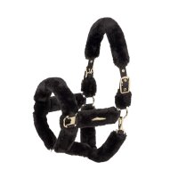 Eskadron Halfter Faux Fur complete double Pin black...