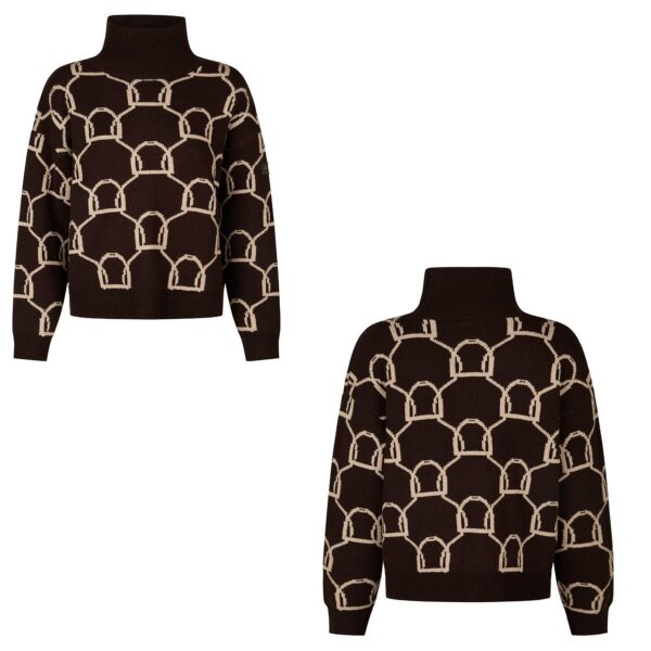 Eskadron Rollkragen Pullover Knit Jumper black truffle-beige Heritage HW 2025