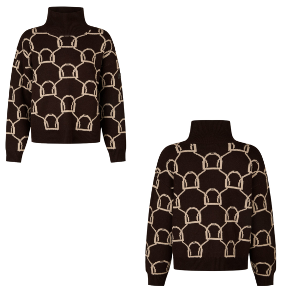 Eskadron Rollkragen Pullover Knit Jumper black truffle-beige Heritage HW 2025