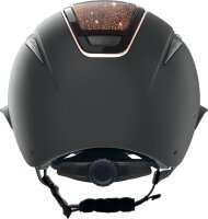 Covalliero Reithelm Elite Polo schwarz/ rosé-gold Disc-System