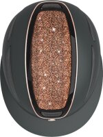 Covalliero Reithelm Elite Polo schwarz/ rosé-gold Disc-System