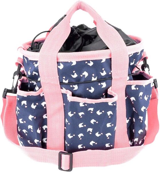 Waldhausen Putztasche Lucky blau mit Pferde Motiv Kinder Putztasche