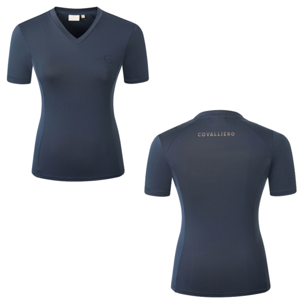 Covalliero Damen T-Shirt dark navy Shirt Kurzarm FS 2026