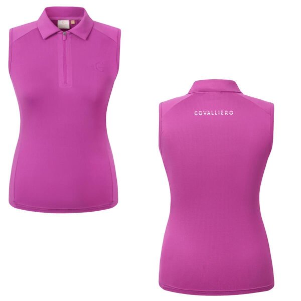 Covalliero Damen Top light berry Shirt ohne Arm FS 2026