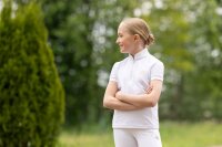 Covalliero Kinder Competition Shirt white Turnier Shirt Kurzarm FS 2026