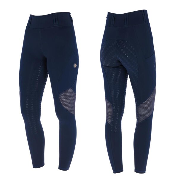 Covalliero Damen Riding Tight Mesh dark navy Reitleggings Vollgrip FS 2026